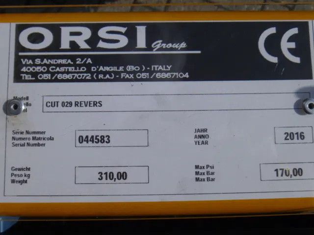 Diversen Orsi Armklepelmaaier