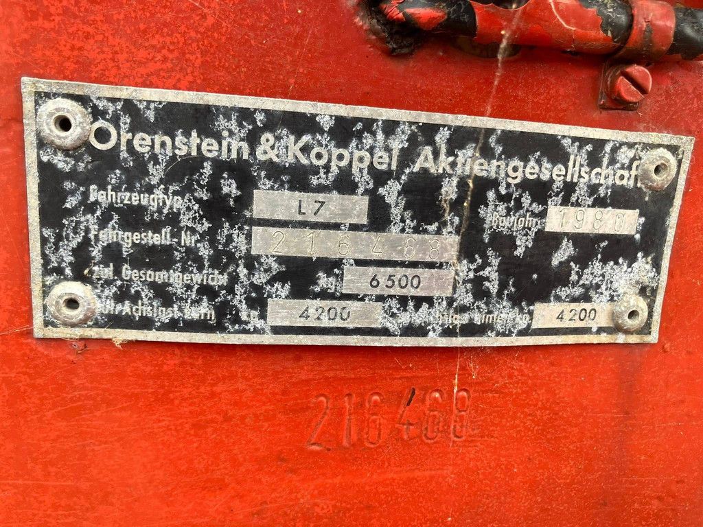 Wheel loader O & K L7 Diesel 1980 (Margin)