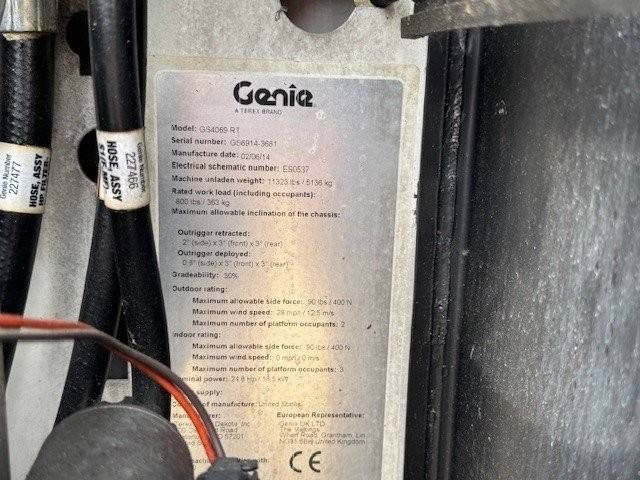 Scissor lift Genie GS4059RT Diesel 14m 2014