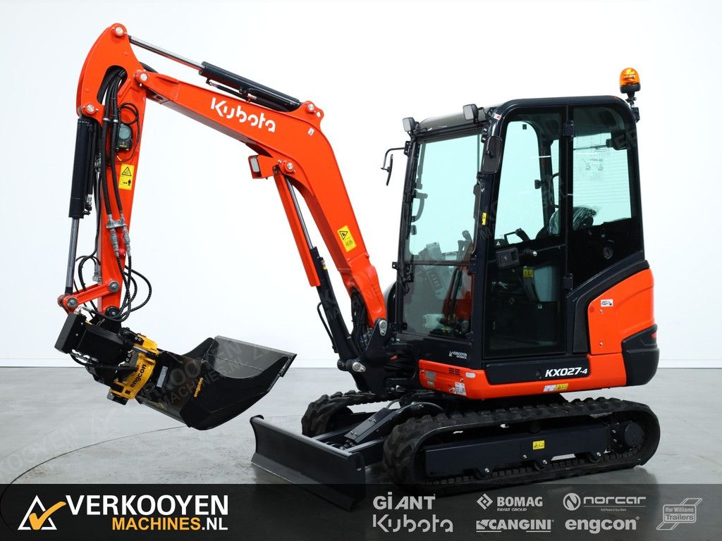 2025 Kubota KX027-4 Hi Spec + Engcon EC02B-S30-S30 afneembaar ADV1296