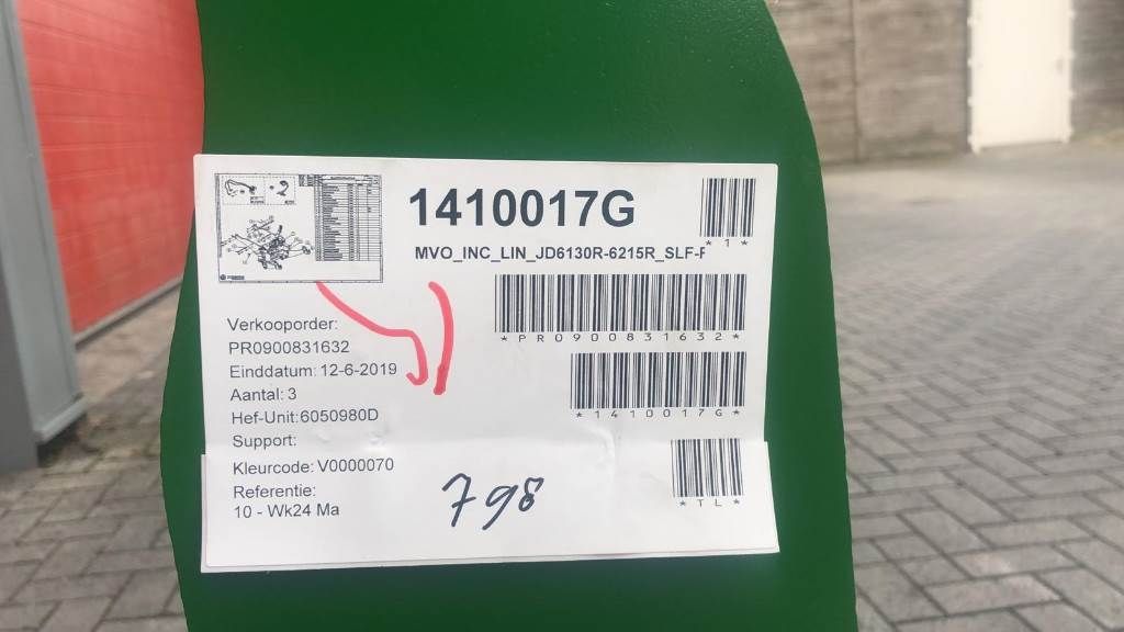 John Deere Zuidberg fronthef 6130R-6215R 50kN