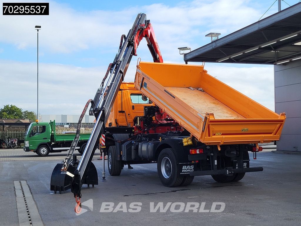 Mercedes Arocs 1835 4X4 4x4 Fassi F135AC.0.24 Crane Kran Meiller 3-Way Tipper Big-Axle