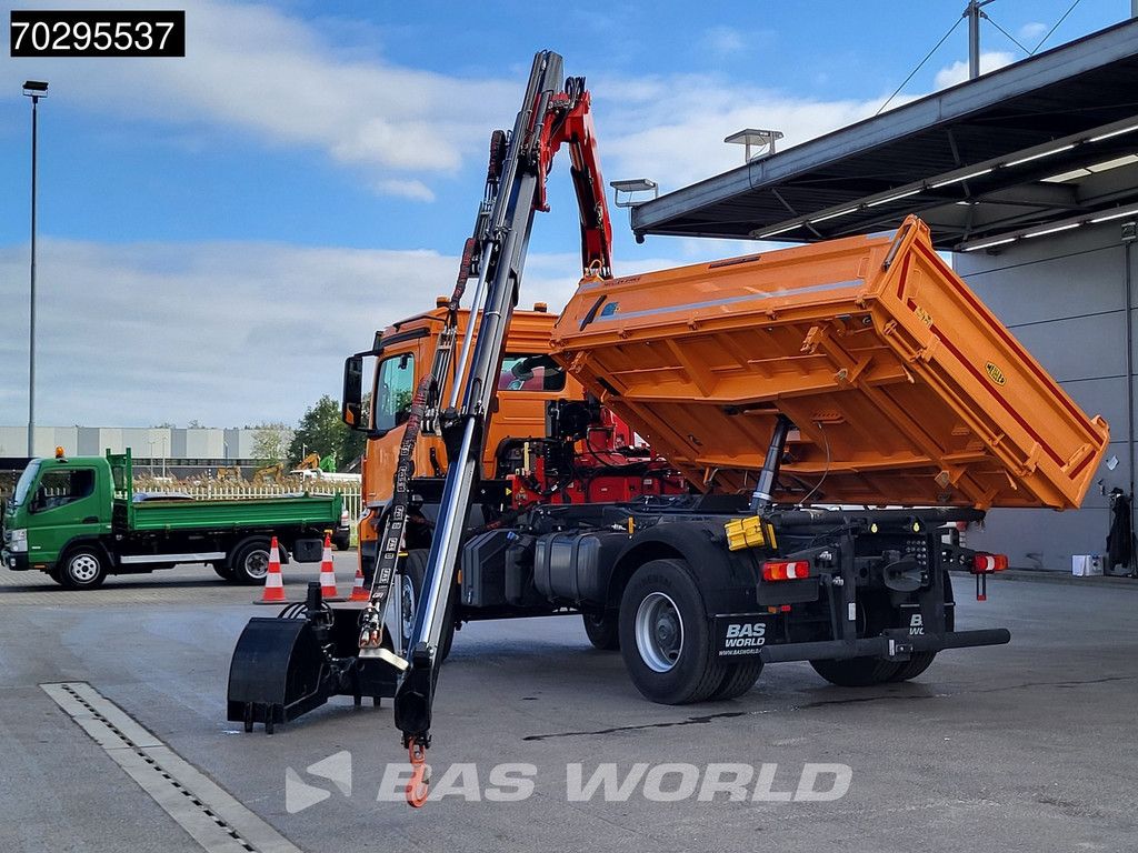 Mercedes Arocs 1835 4X4 4x4 Fassi F135AC.0.24 Crane Kran Meiller 3-Way Tipper Big-Axle