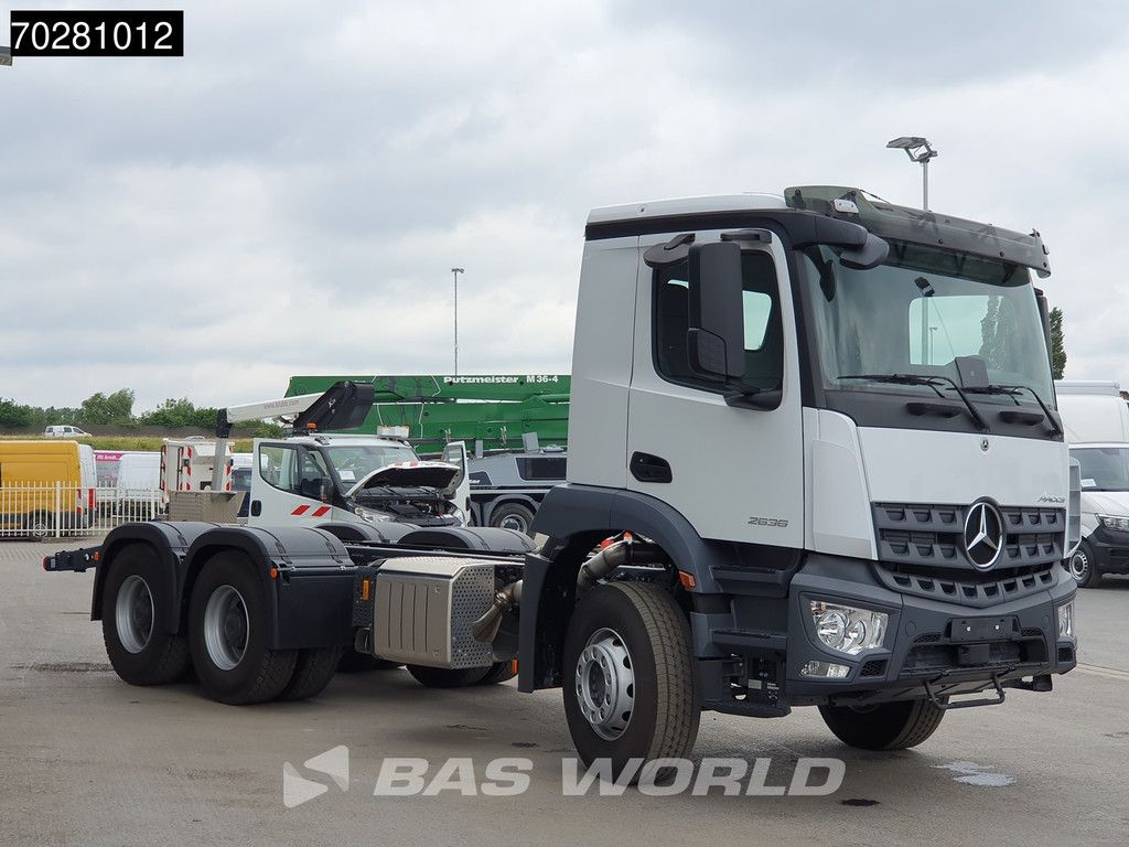 Mercedes Arocs 2636 6X4 NEW chassis Flange PTO Big-Axle Steelsuspension Euro 6