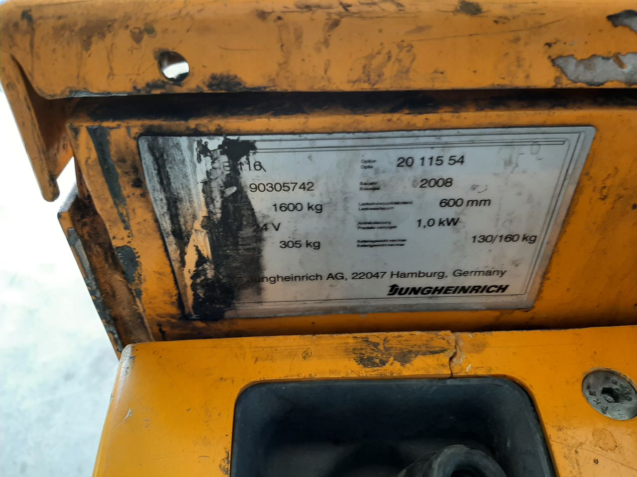 Jungheinrich elektrische palletwagen eje116 accu bj 2019