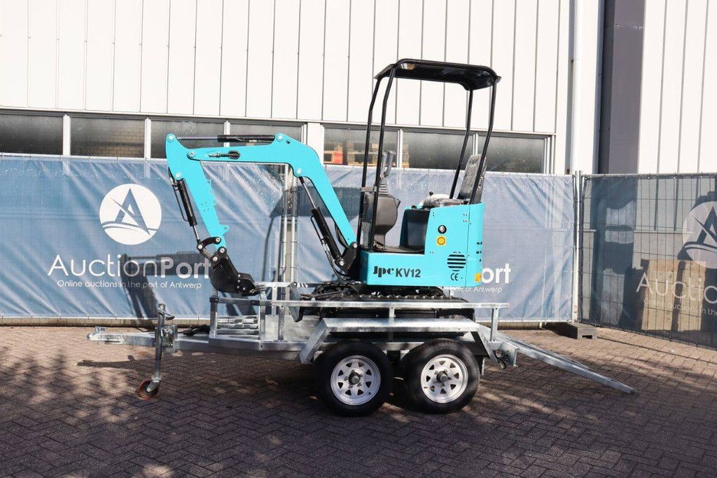 Minigraver JPC KV12 Diesel 12pk 2025 Nieuw met aanhangwagen