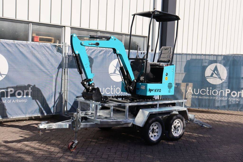 Minigraver JPC KV12 Diesel 12pk 2025 Nieuw met aanhangwagen