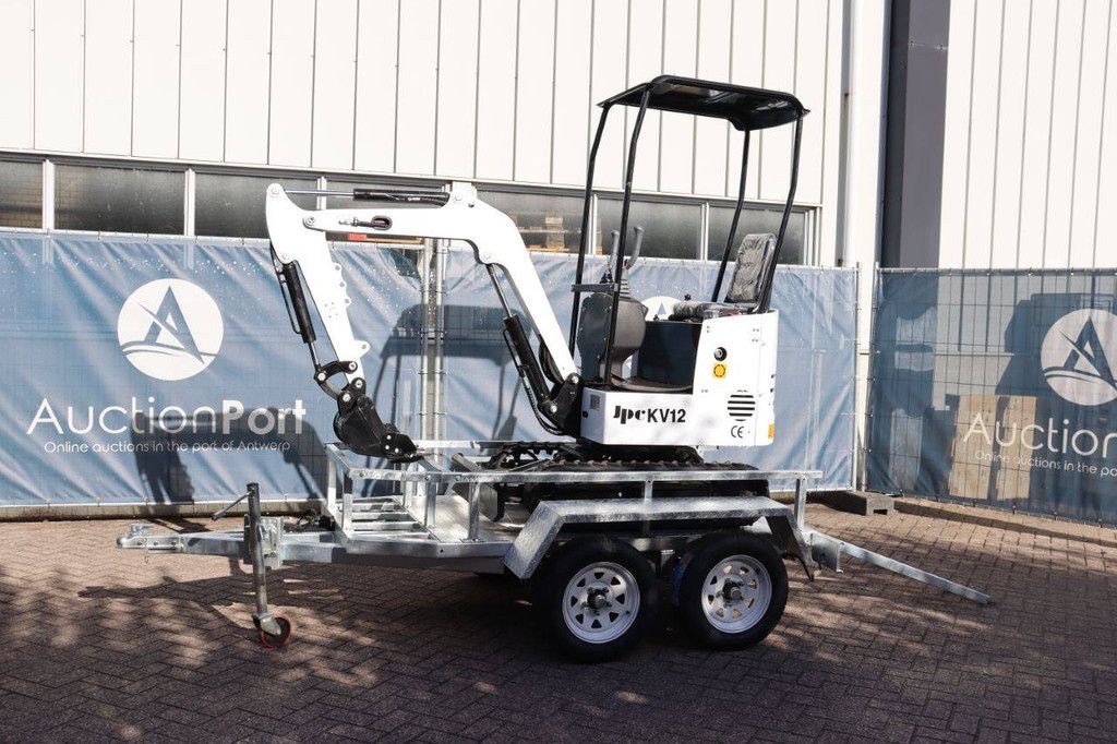 Mini excavator JPC KV12 Diesel 12 hp 2025 New with trailer
