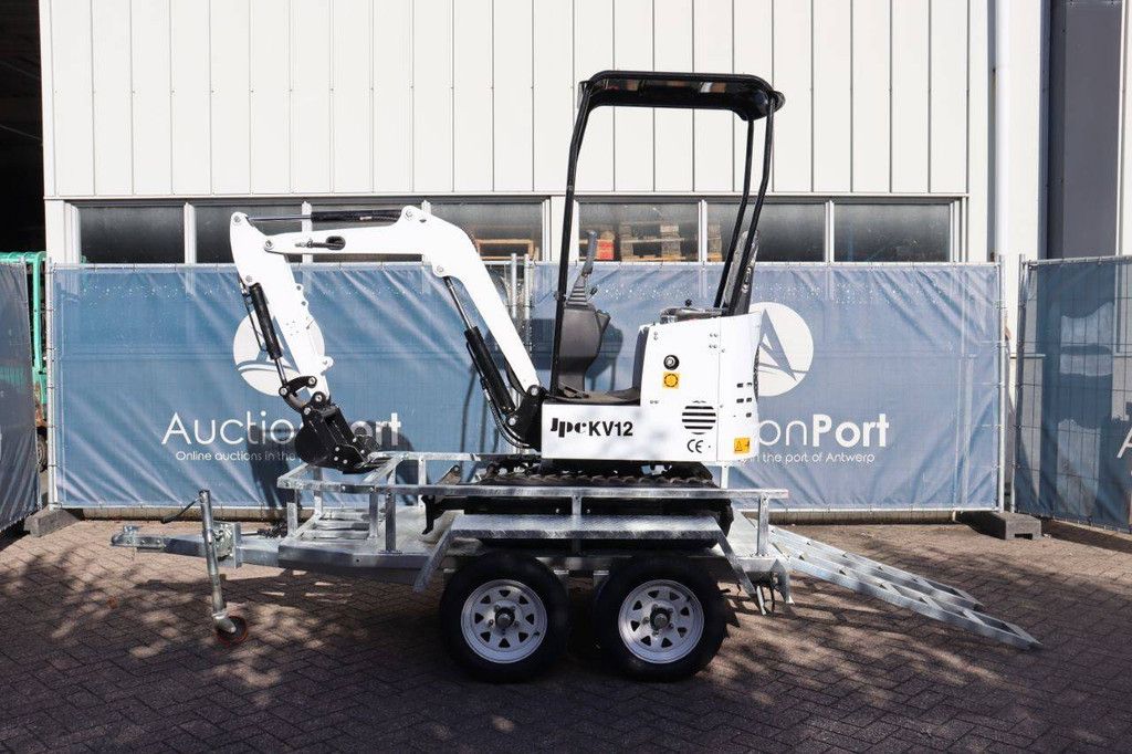 Mini excavator JPC KV12 Diesel 12 hp 2025 New with trailer