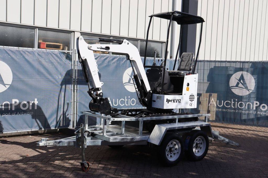 Mini excavator JPC KV12 Diesel 12 hp 2025 New with trailer