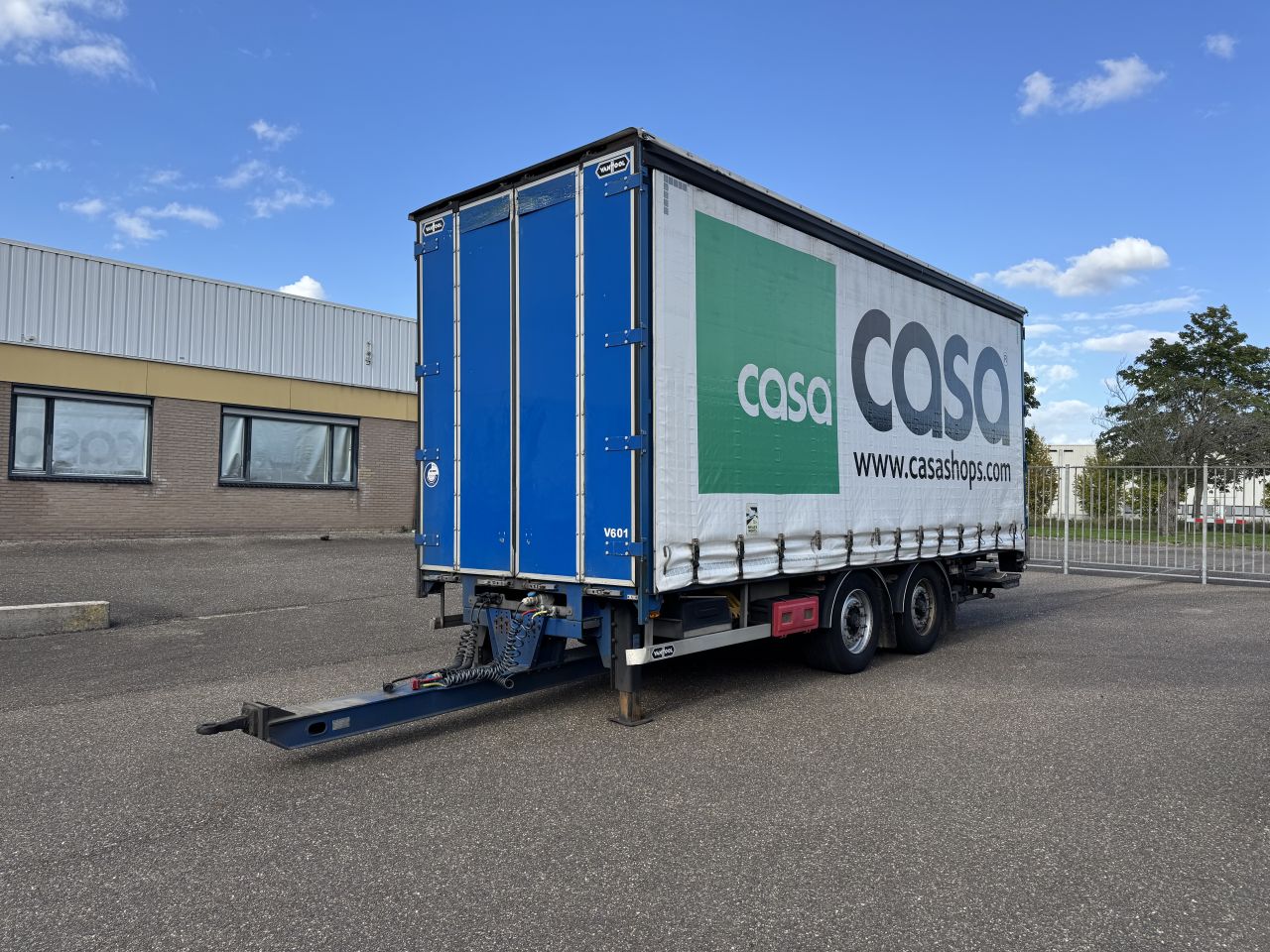 VAN HOOL 2-assige aanhanger Dhollandia