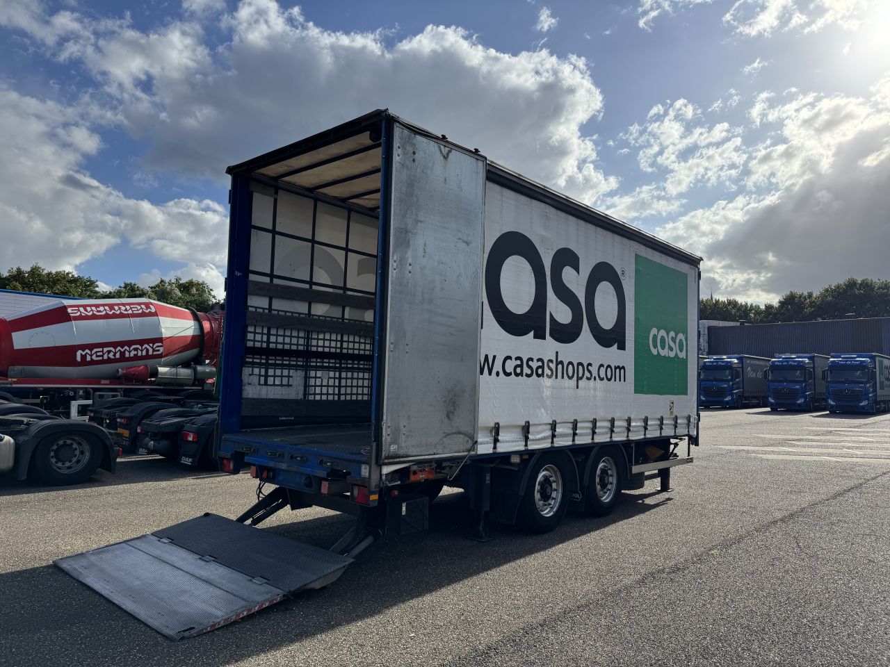 VAN HOOL 2-assige aanhanger Dhollandia