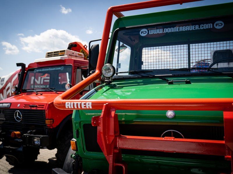 Mercedes-Benz Unimog U2100 Agrar-Forst , Ez. 2005, Hochdach, Reifendruckregela
