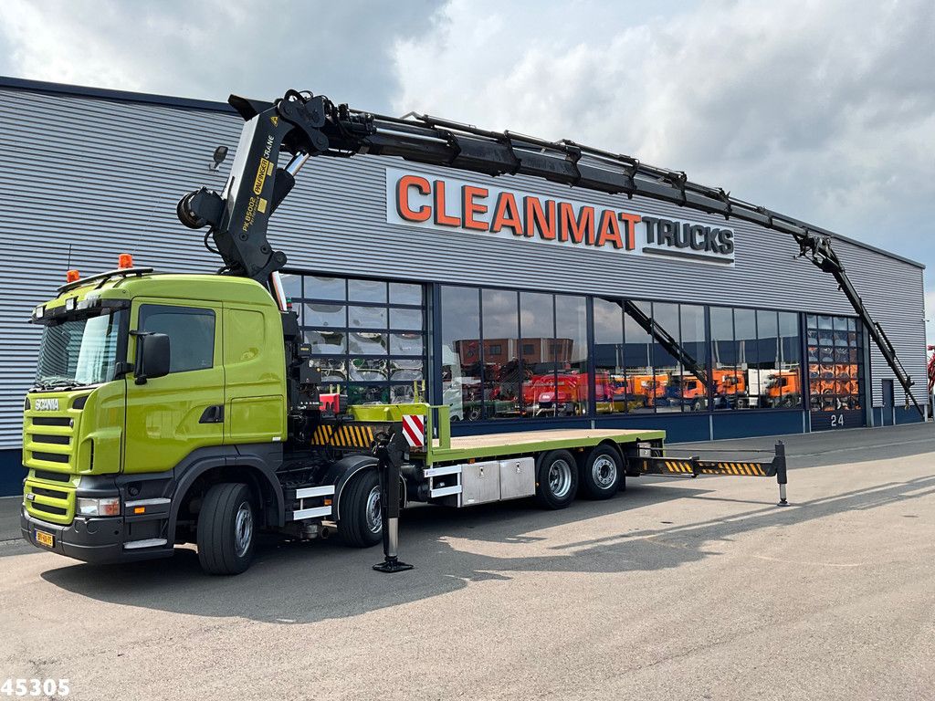 Scania R 420 8x2 manual Palfinger 85 Tonmeter laadkraan + Fly-Jib