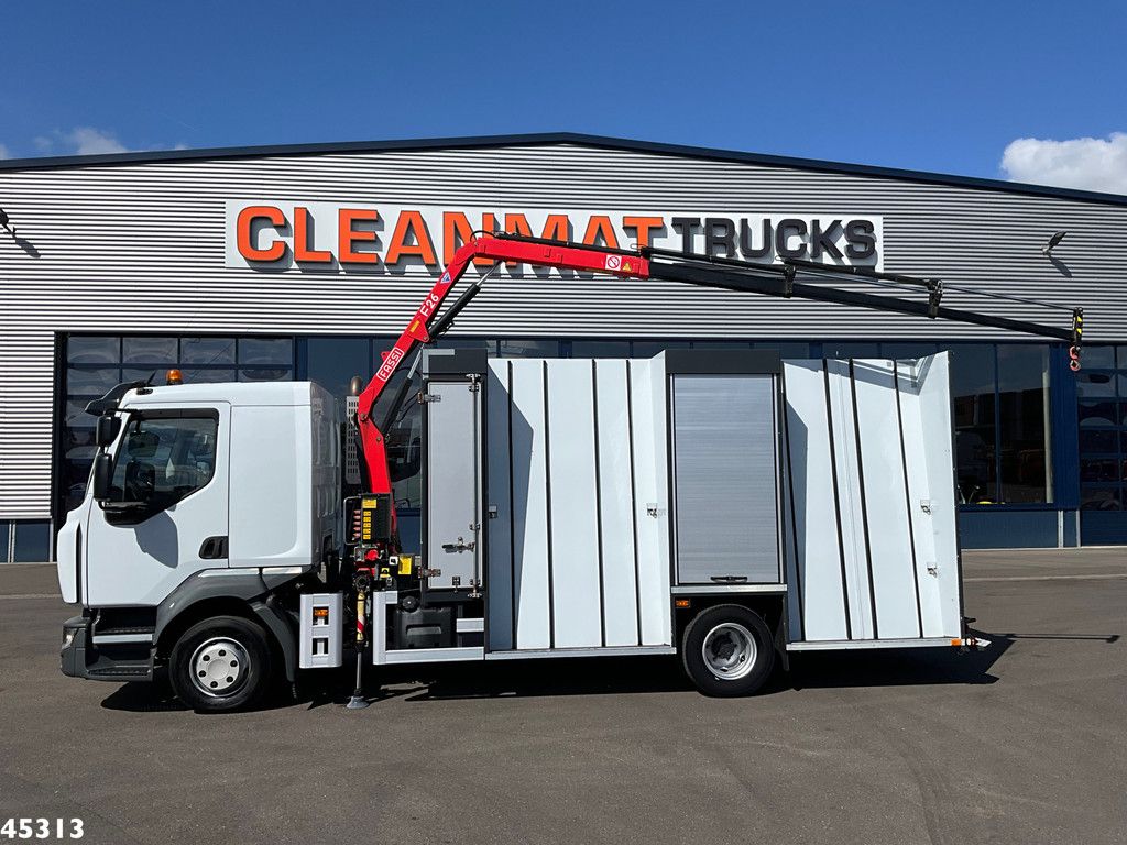 Renault D 220 Euro 6 Fassi 2,3 Tonmeter laadkraan Just 153.536 km!
