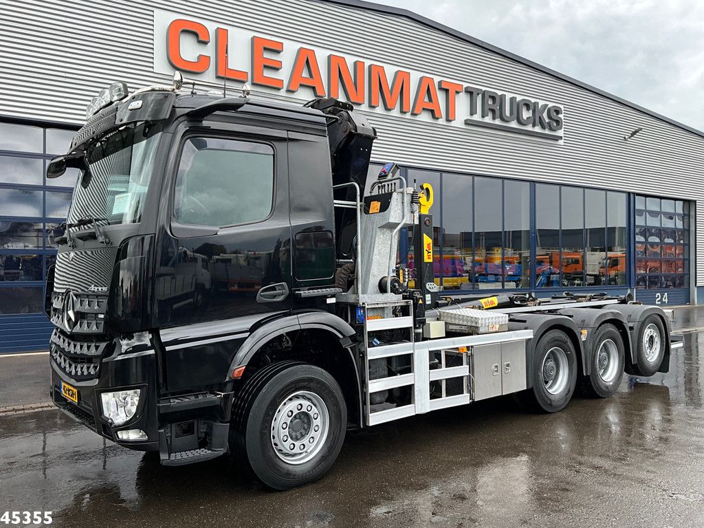 Mercedes-Benz Arocs 3540 8x4 Euro 6 HMF 19 Tonmeter Z-kraan Just 118.906 Km!