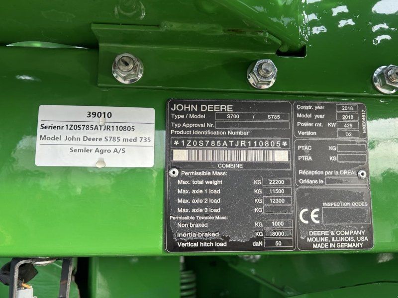 John Deere S785