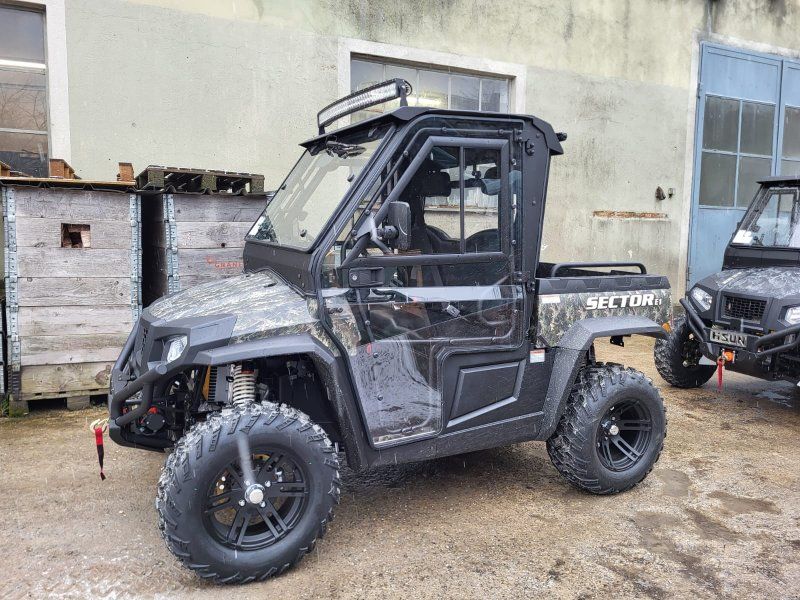 Hisun Sector E1 Elektro UTV Kabine + Heizung + Arbeitsscheinwerfer Pak