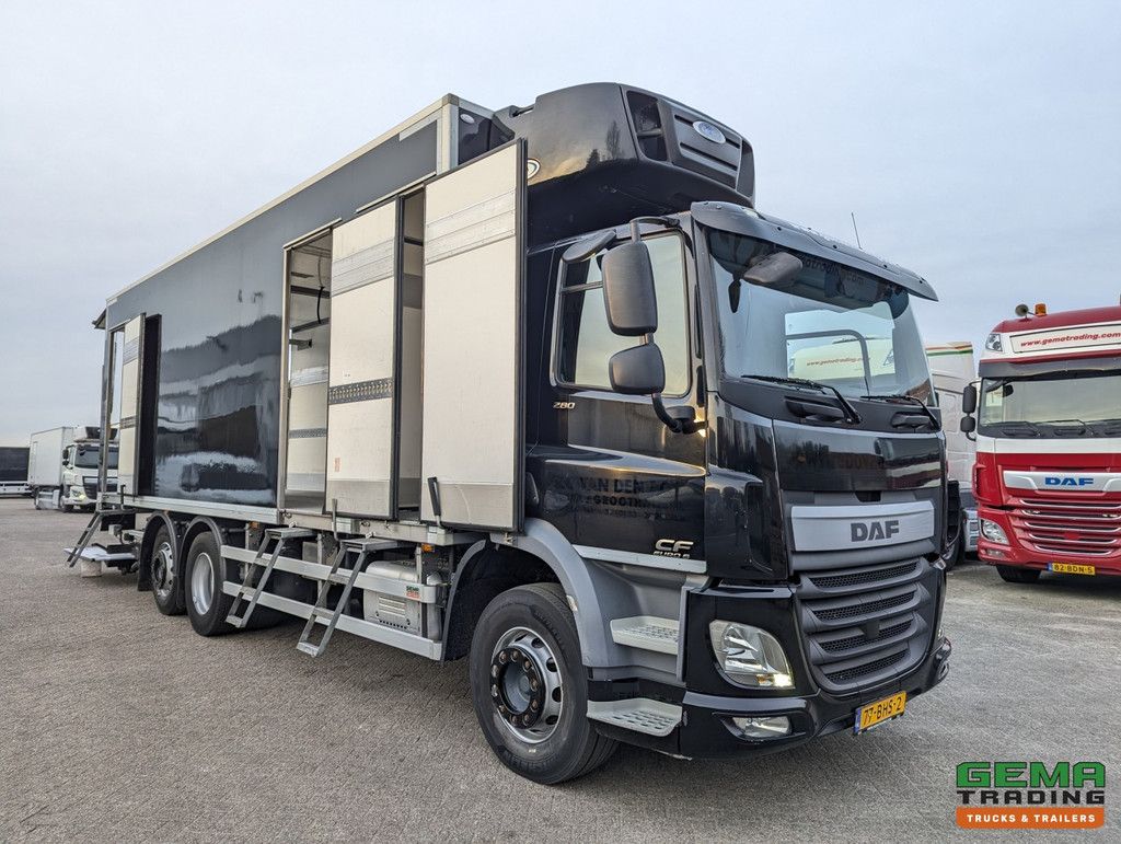 DAF CF 280 FAN 6x2/4 DagCab Euro6 - Koel-VriesBak 7.9m + Carrier Supra 1150MT + Laadklep 2000kg - 10/2025APK