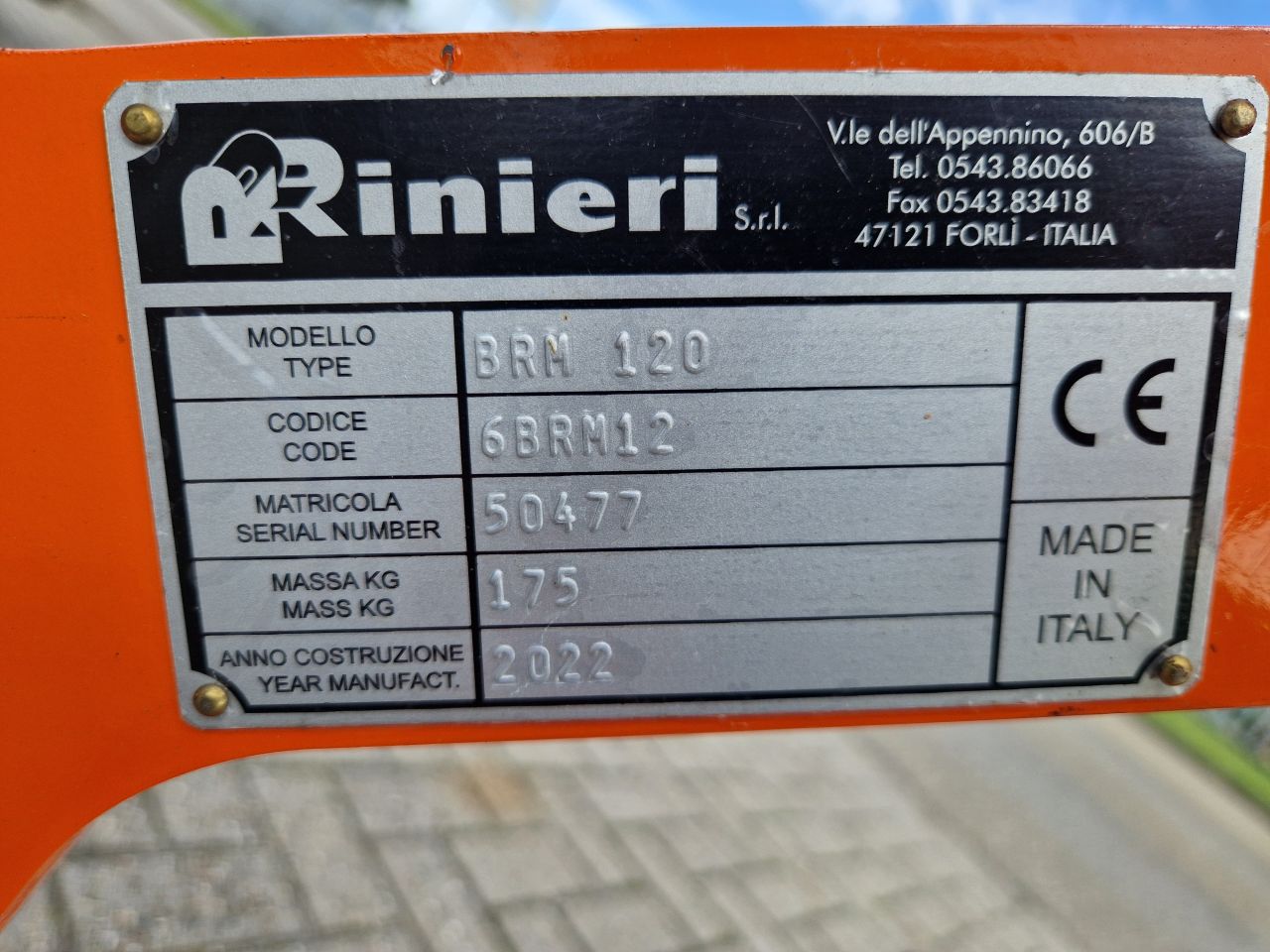 Te koop Rinieri BRM-120 heggenschaar