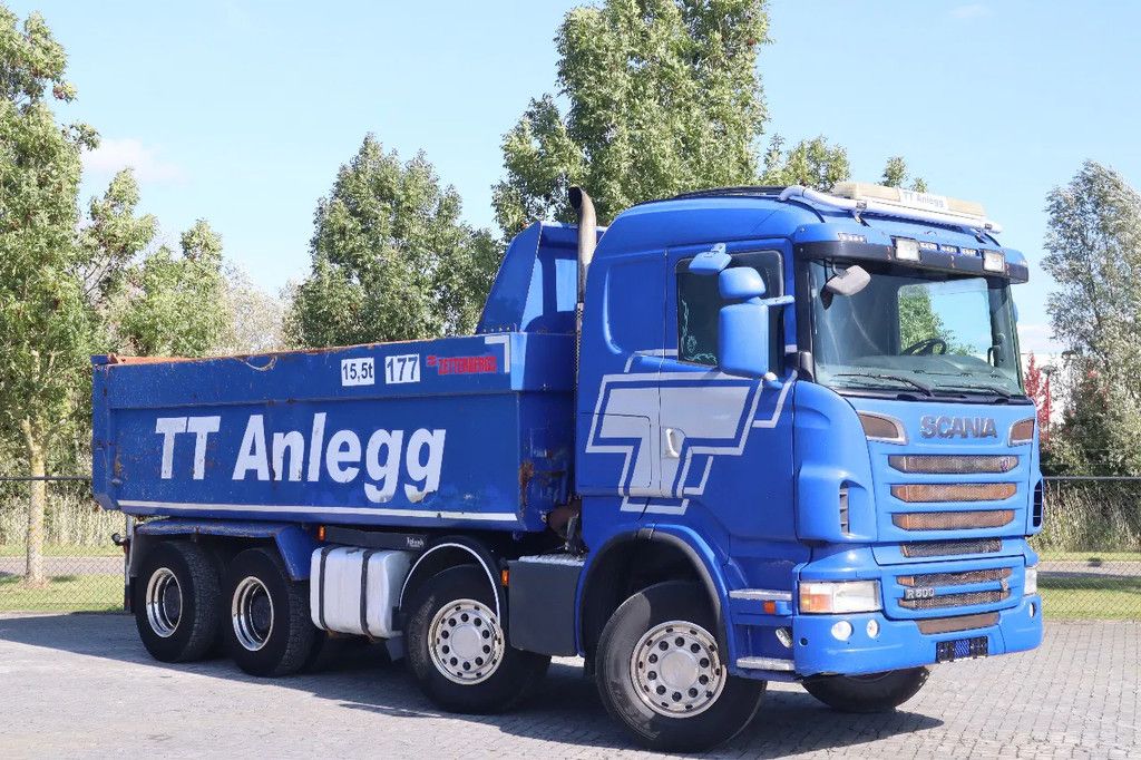 Scania R500 V8 | 8X4 | RETARDER | BIG AXLES | FULL STEEL | EURO 5