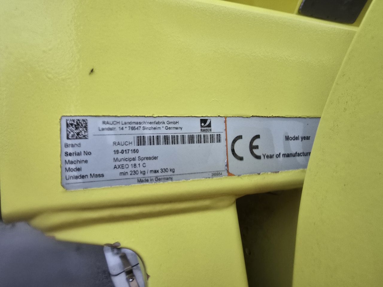 Zout strooier Rauch axeo 18.1 C zoutstrooier