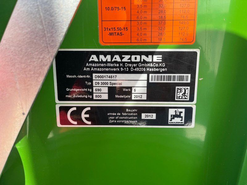 Amazone D 9 / 3000 Special