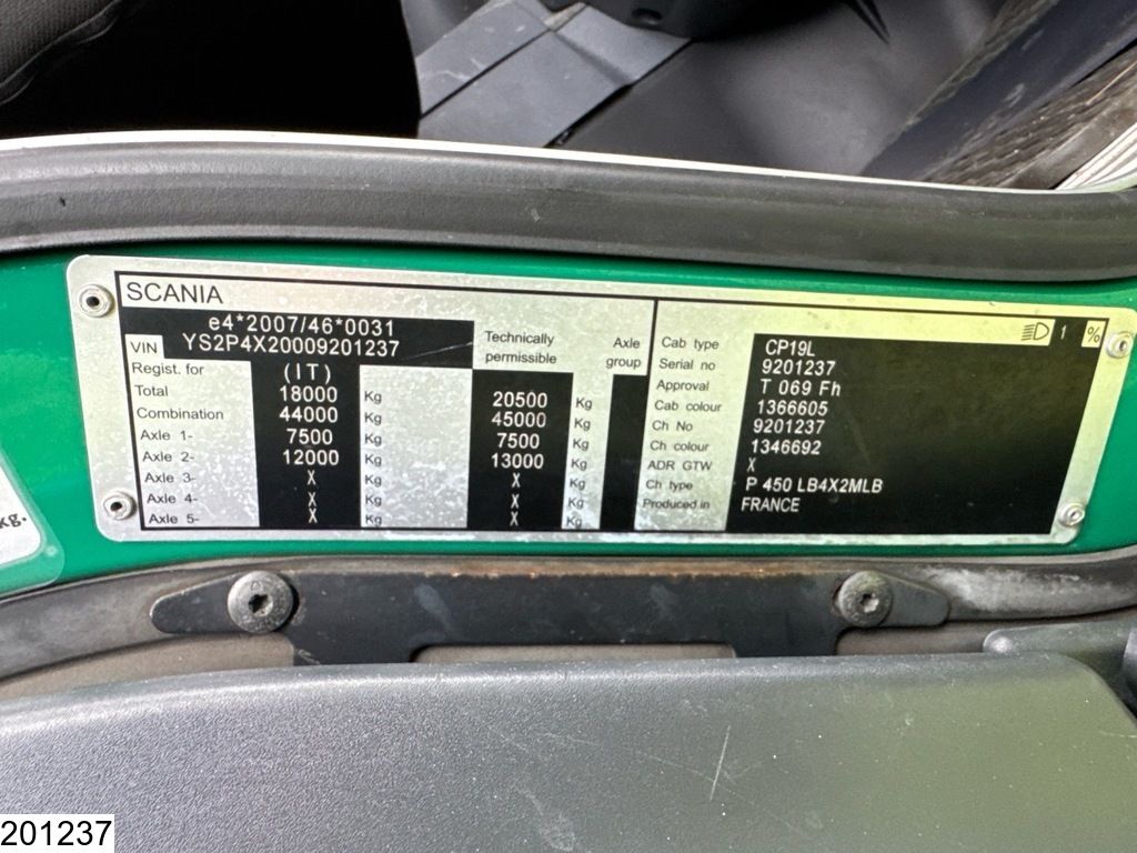 Scania P 450 6x2, EURO 6, Combi, Rolfo, Retarder