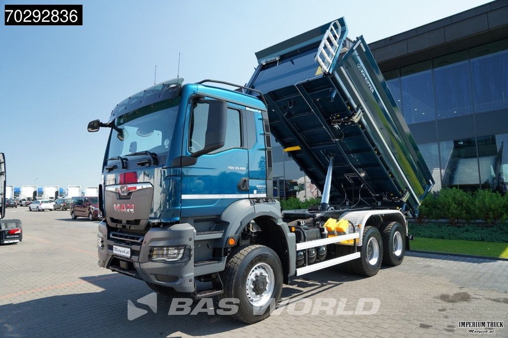 MAN TGS TGS 33.480 6X6 11m3 KH-3-Way Kipper 6x6 Steel Suspension Automatic Big-Axle Euro 6