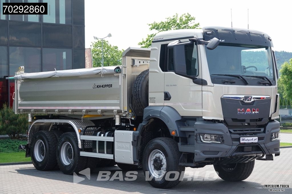 MAN TGS TGS 33.480 6X6 6x6 3-Way Kipper Big-Axle Euro 6