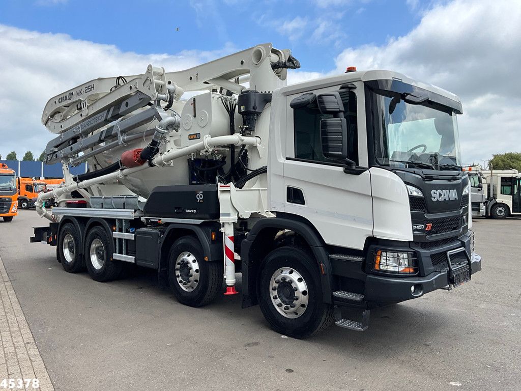 Scania P 450 XT 8x4 Euro 6 Retarder CIFA 7m³ Mixer + Pumi Pump 25 m³ NEW AND UNUSED!