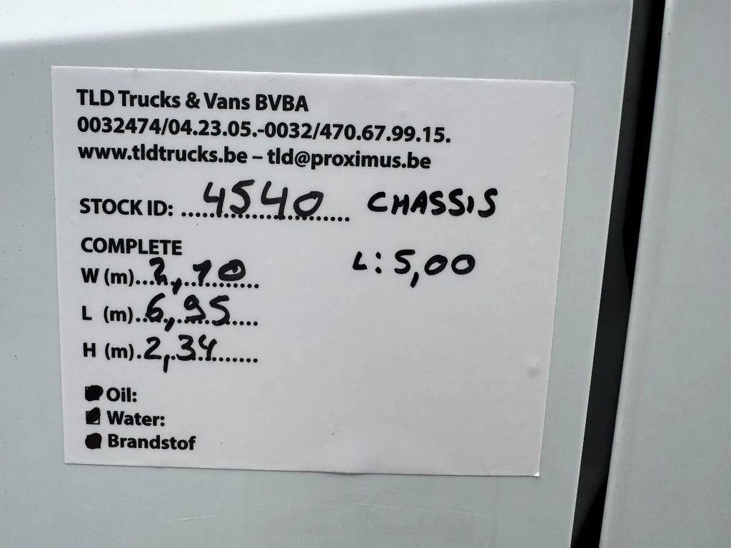 Mercedes-Benz VARIO 815D **CHASSIS-VARIO 815D**