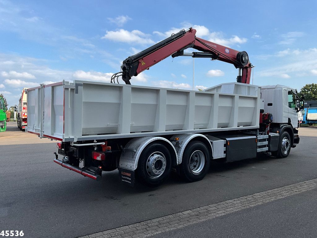 Scania P 340 Euro 6 CNG HMF 25 Tonmeter laadkraan Just 72.852 km!