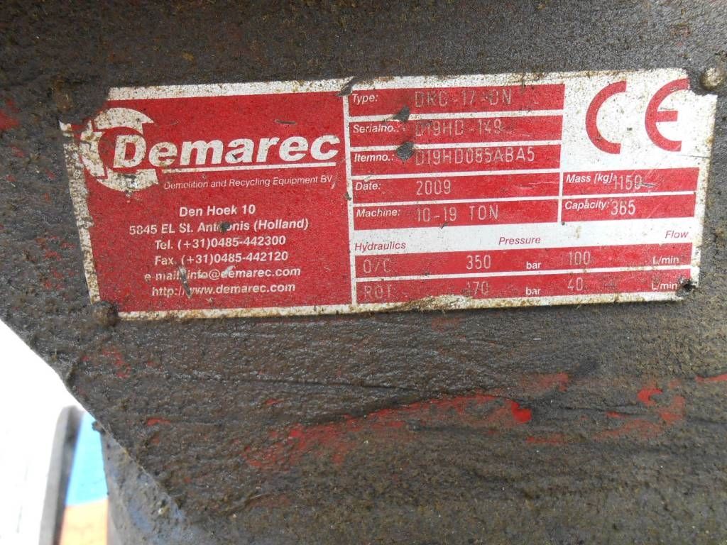 Demarec Sorteergrijper t.b.v. machines van 10 - 19 ton