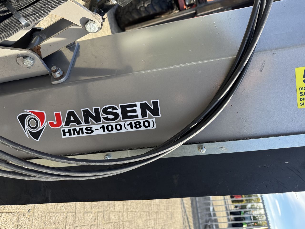 Jansen arm klepelmaaier HMS 100 met heggenschaar