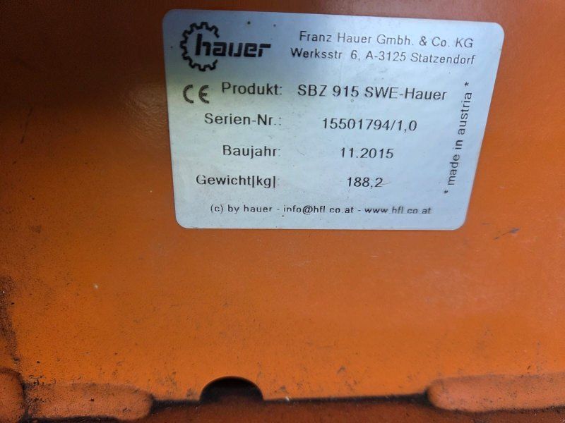 Hauer Silageballenzange 915 PRIVERKAUF