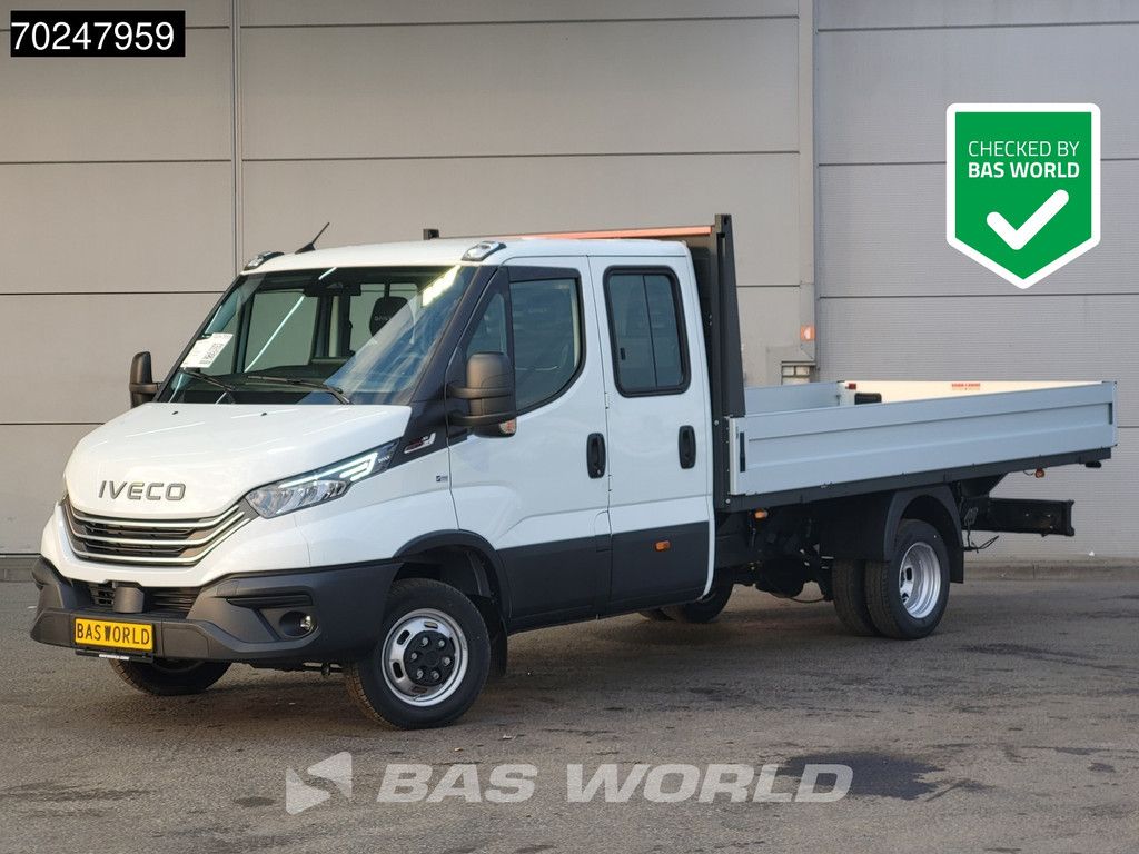 Iveco Daily 35C18 3.0L Automaat 180PK Dubbel Cabine Open Laadbak 2025-Model Dubbellucht 3,5t Trekvermogen ACC LED Navi Euro6 Pritsche Pickup 3m3 A/C Double cabin