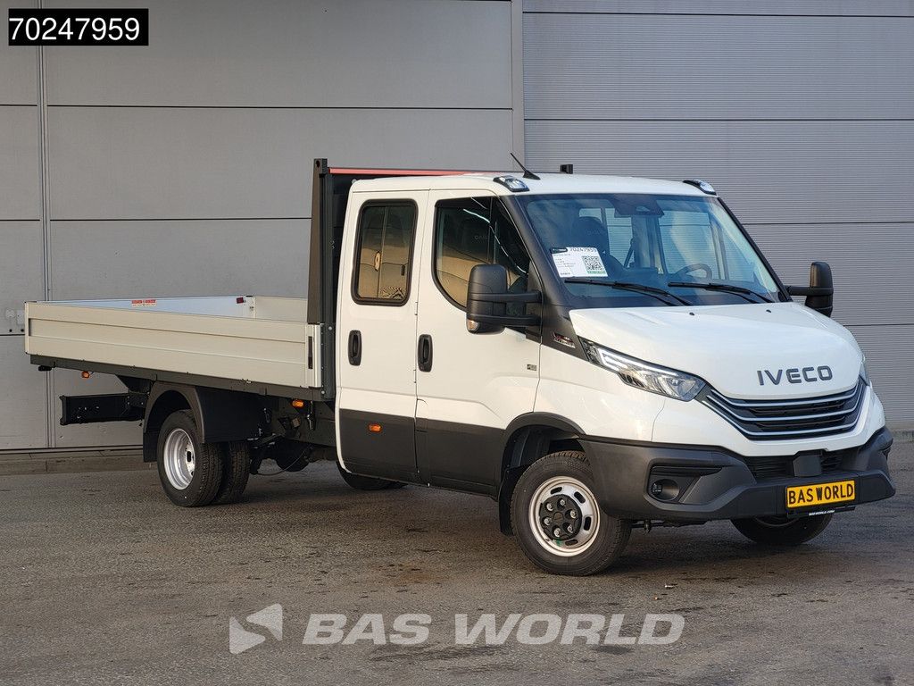 Iveco Daily 35C18 3.0L Automaat 180PK Dubbel Cabine Open Laadbak 2025-Model Dubbellucht 3,5t Trekvermogen ACC LED Navi Euro6 Pritsche Pickup 3m3 A/C Double cabin