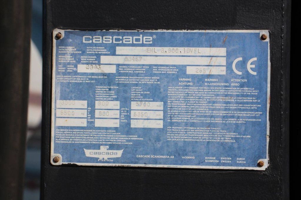 Forklift Linde H80 Diesel 8000kg 6.85m