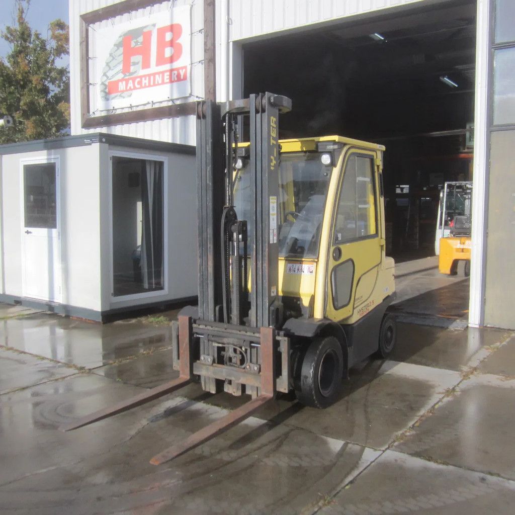 Hyster H 2.5 FT, LPG-gas, triplomast, side shift.