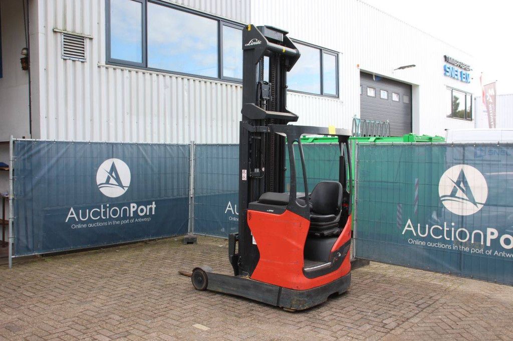 Schubmaststapler Linde R14-01 Elektro 1400kg 8,6m 2016