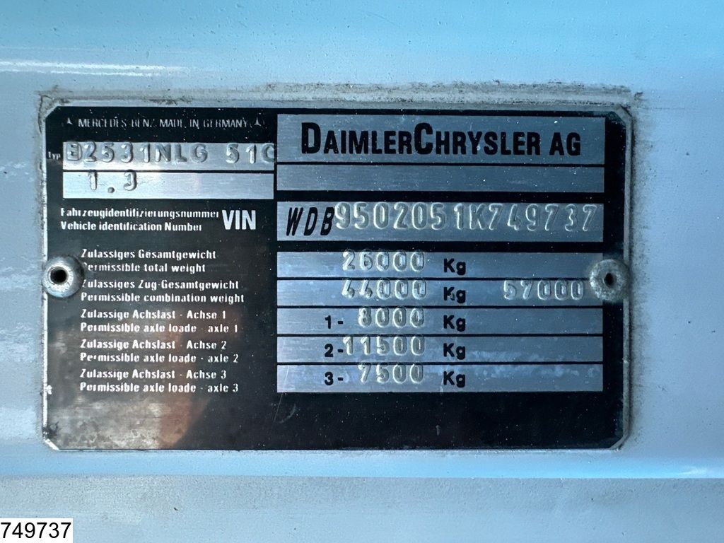 Mercedes Actros 2531 Palfinger PK23080, Remote