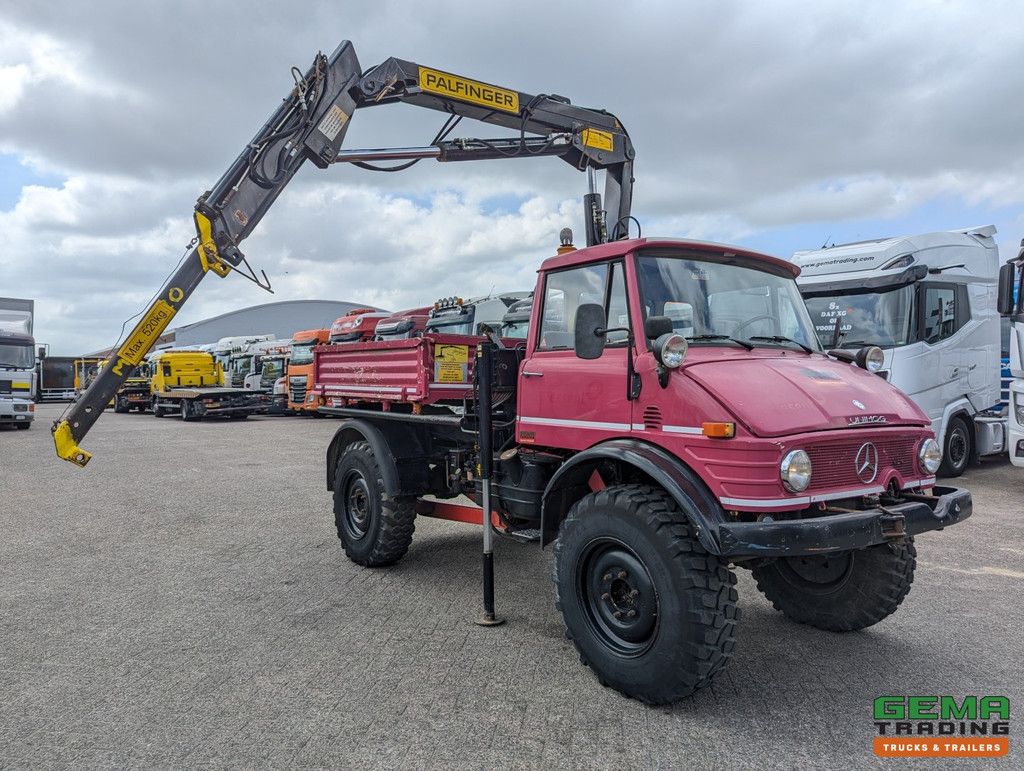 Unimog 416/U1100 4x4 – Hiab PK4600A – Offene Ladefläche – Seilwinde – Abschlepphaken/Anhängerkupplung - Mercedes Benz