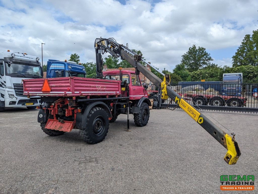 Unimog 416/U1100 4x4 – Hiab PK4600A – Offene Ladefläche – Seilwinde – Abschlepphaken/Anhängerkupplung - Mercedes Benz
