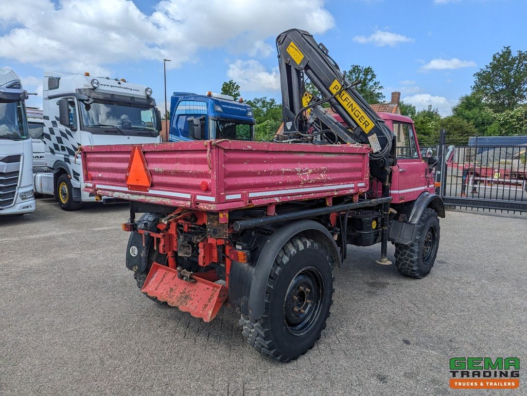Unimog 416/U1100 4x4 – Hiab PK4600A – Offene Ladefläche – Seilwinde – Abschlepphaken/Anhängerkupplung - Mercedes Benz