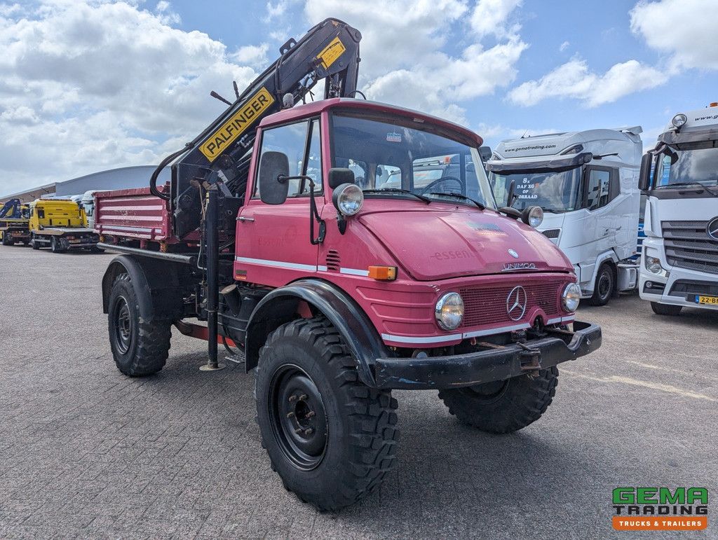 Unimog 416/U1100 4x4 – Hiab PK4600A – Offene Ladefläche – Seilwinde – Abschlepphaken/Anhängerkupplung - Mercedes Benz