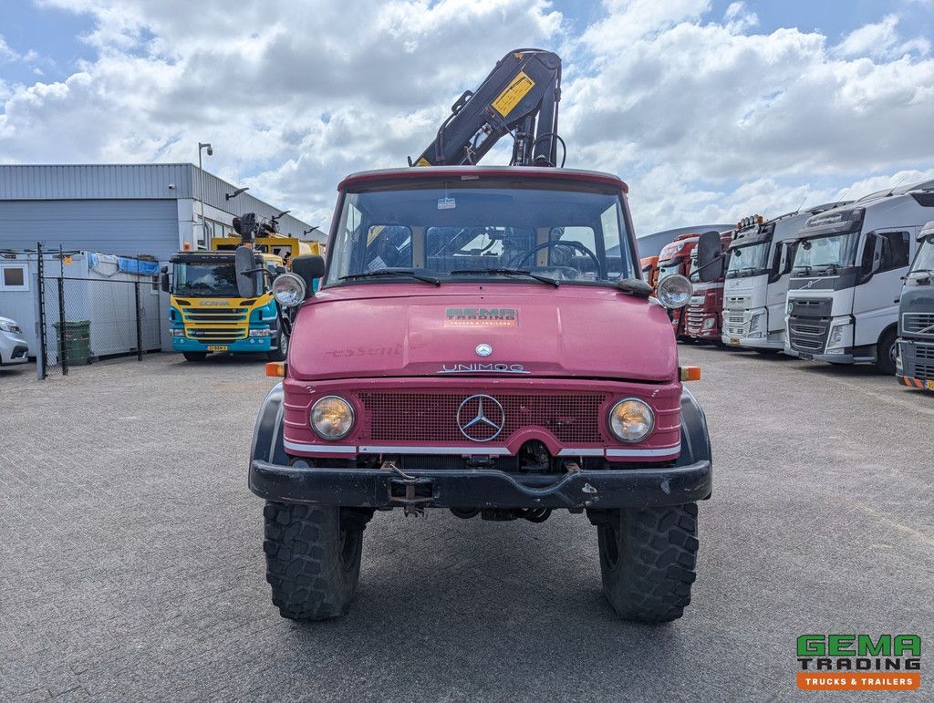 Unimog 416/U1100 4x4 – Hiab PK4600A – Offene Ladefläche – Seilwinde – Abschlepphaken/Anhängerkupplung - Mercedes Benz