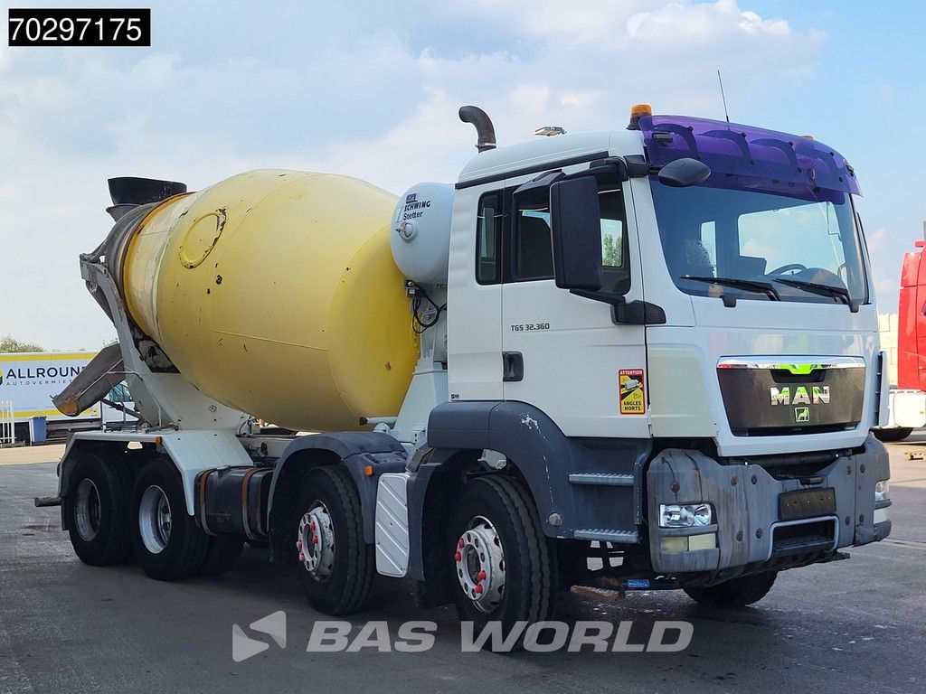MAN TGS 32.360 8X4 9m3 Schwing Stetter Mixer Manual Steelsuspension Euro 4