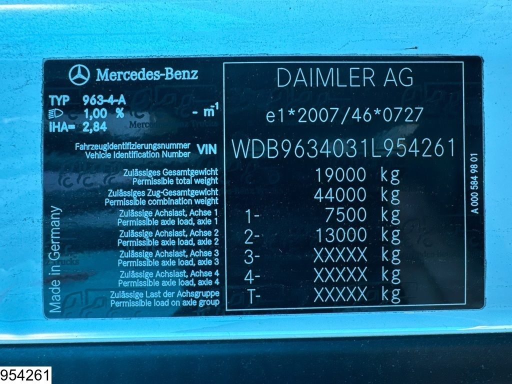 Mercedes Actros 1845 EURO 6, Retarder