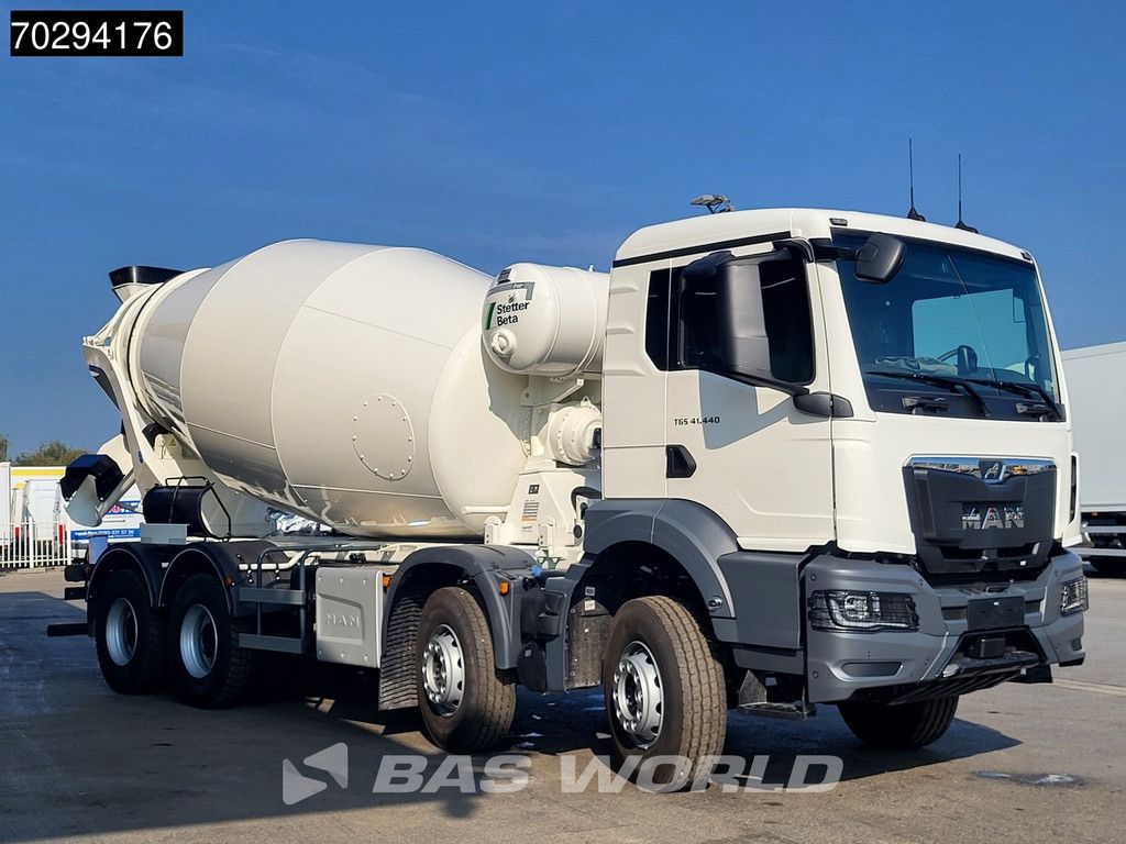 MAN TGS 41.440 8X4 NEW! 12m3 Stetter Mixer Big-Axle Steelsuspension Automatic Euro 6